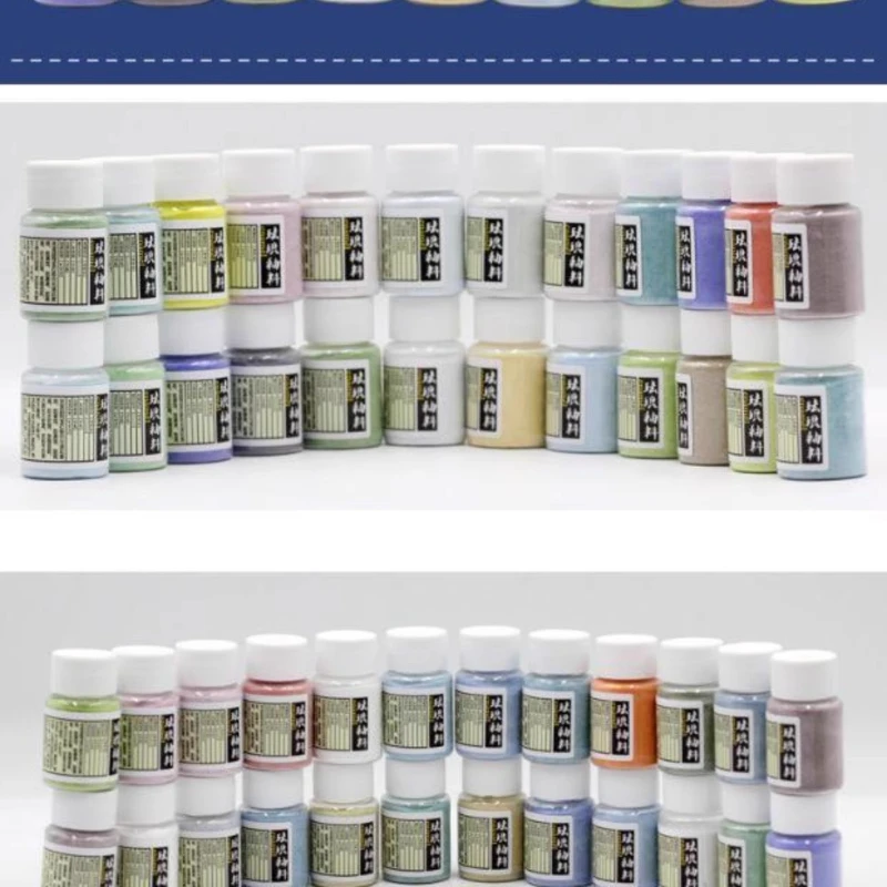 50g Enamel Powder/High-temperature Fired Non-fading Handcrafted Pottery Art/ Richly Colored Non-fading Multi-color Enamel Powder