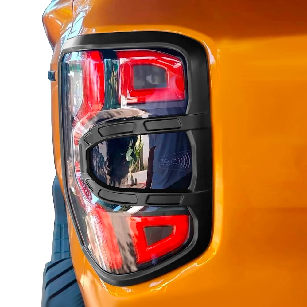 Mattschwarze Rück leuchte Licht abdeckung Verkleidung Scheinwerfer abdeckung für Ford Ranger Raptor 4x4 Auto Nex Gen Zubehör – Detail 7