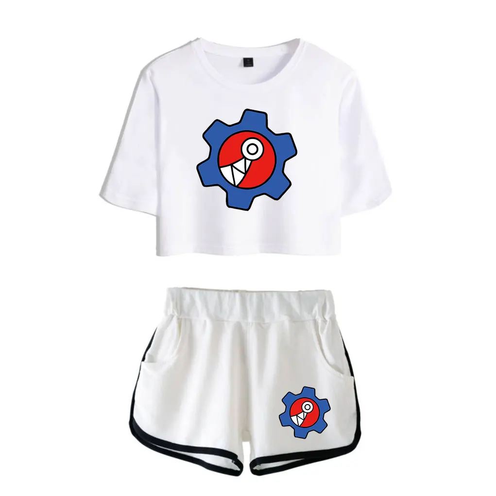 

SK8 the Infinity Reki Kyan Cosplay Costume crop tops midriff-baring fitted women crop sets short tshirt anime sets