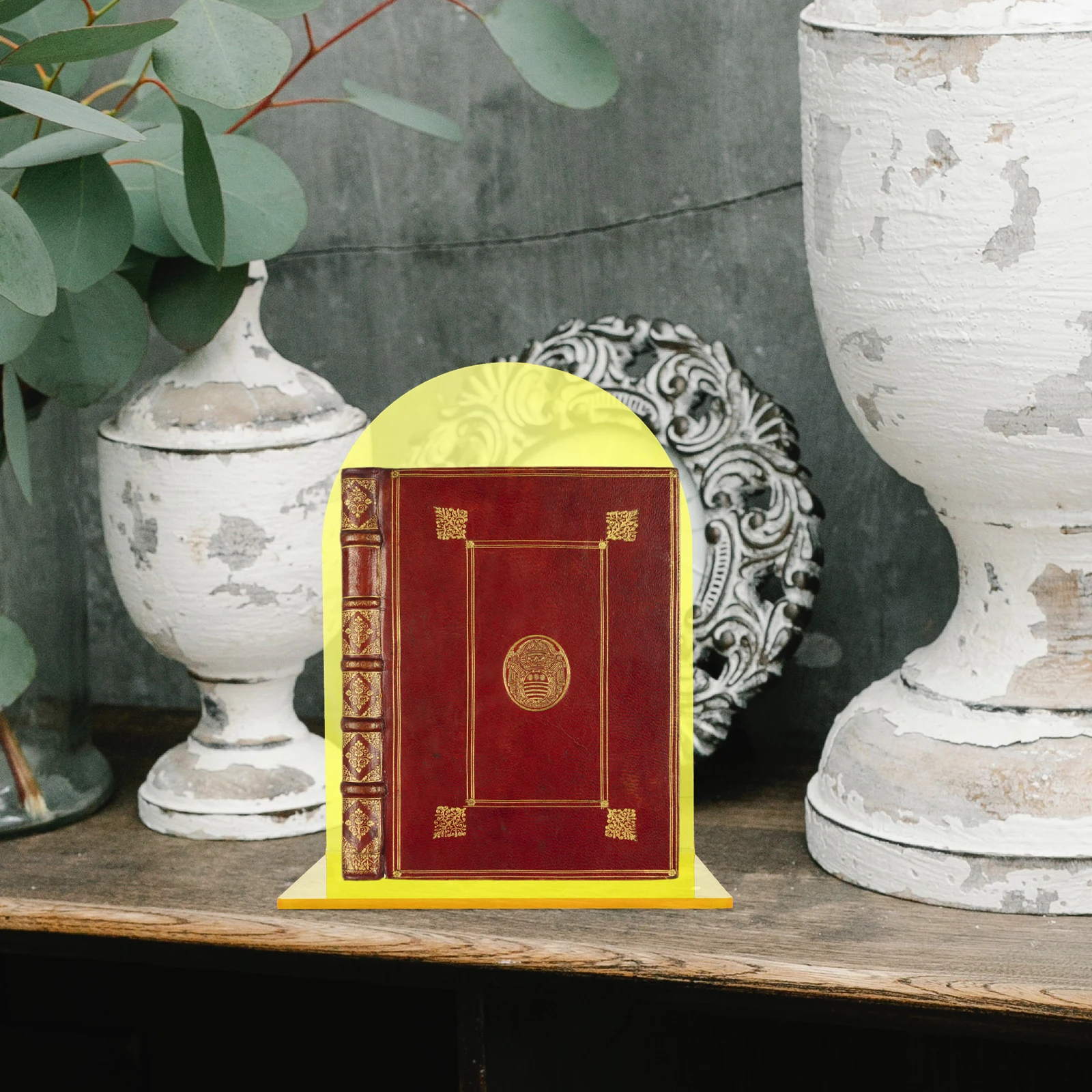 

2 Pcs Bookends Transparent Display St for Home Office Study Bedroom Library Book Store Acrylic Bookend Desk ganizer