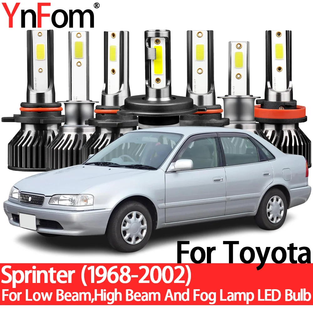 

YnFom Toyota специальный комплект светодиодных ламп для фар Sprinter E80 E90 E100 E110 1983-2000 ближний свет, дальний свет, противотуманные фары, автомобильные ...