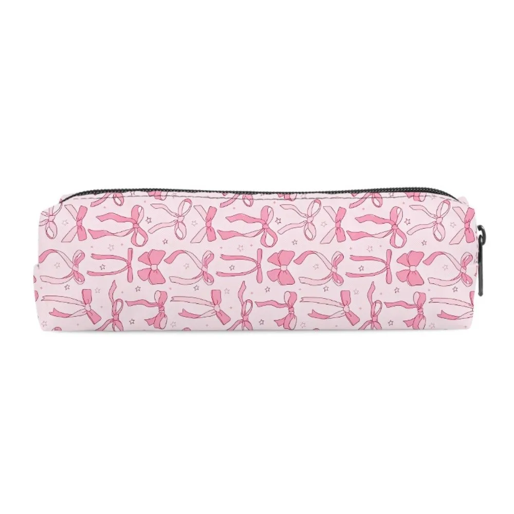 Nuevo Estuche para Lápices de una Sola Capa con Lazo, Cierre de Cremallera, Portátil, Bolsa de Almacenamiento de Papelería para la Escuela y Oficina