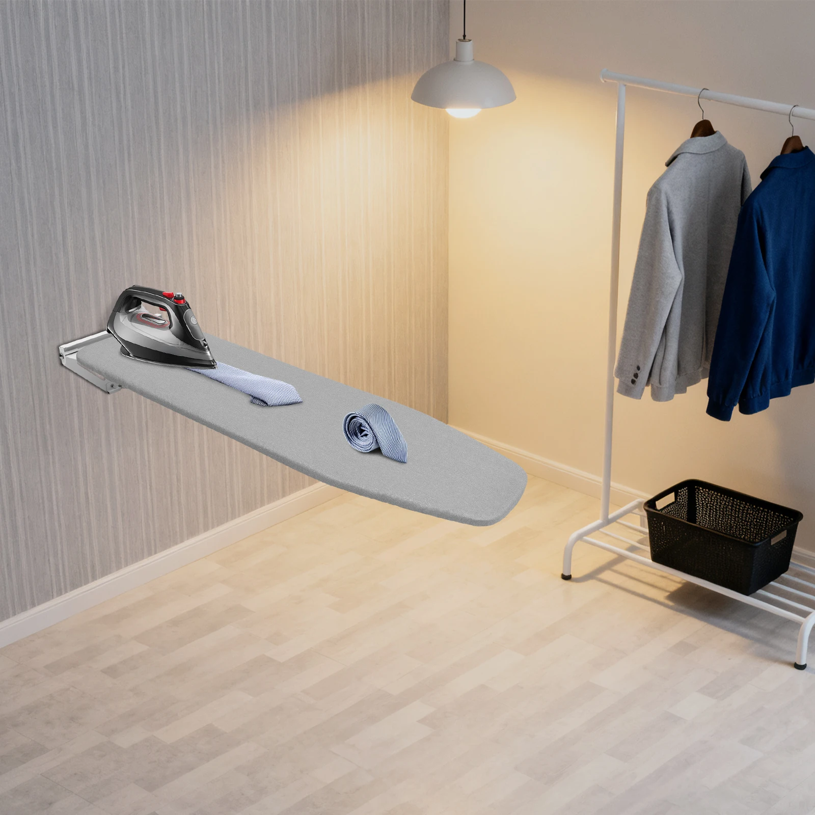 Wall Mounted Ironing Board Compact Mount Ironing Board for Small Spaces | Space Saving High-Temperature Resistance