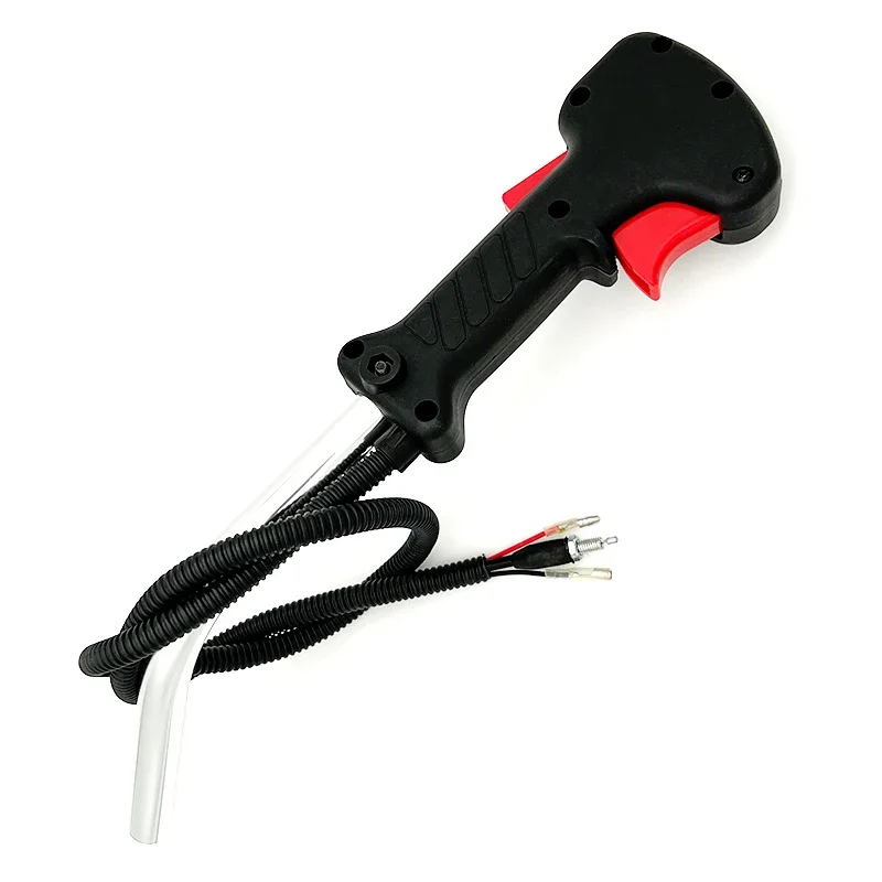 Manual Right Handle with Throttle Switch Assembly for Gasoline Brush Cutter Grass Trimmer