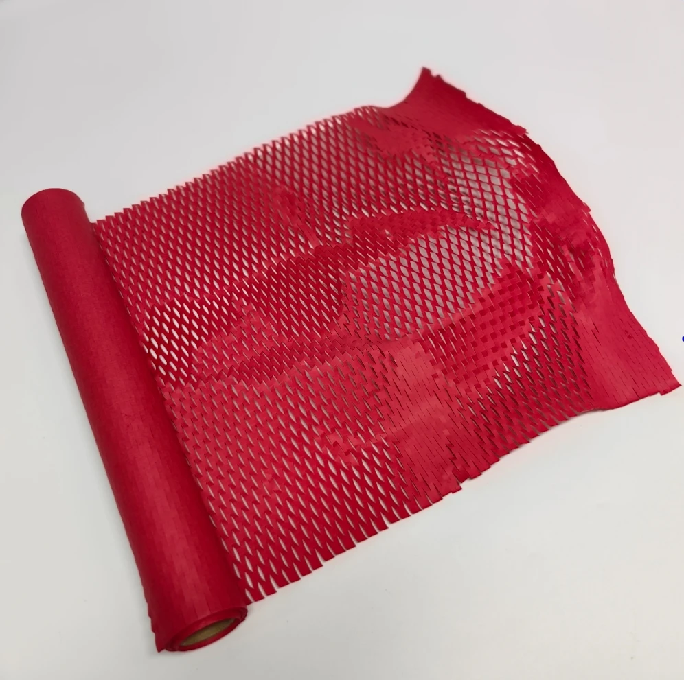 30cm/50cm Red honeycomb paper, environmental buffer packaging paper, transportation, gift packaging