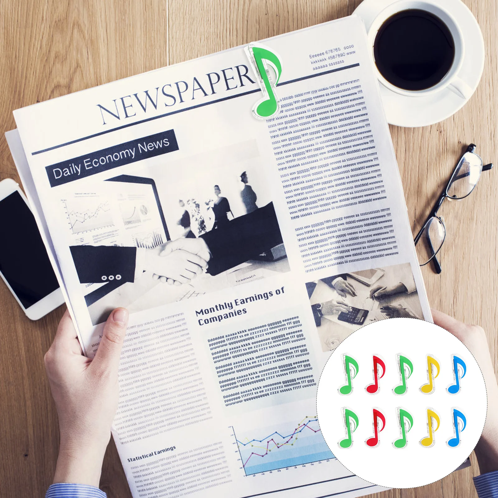 

10Pcs Music Holder Clips Plastic Durable Creative Sheet Clips for Lectures Sermons Recipes Magazines Newspapers