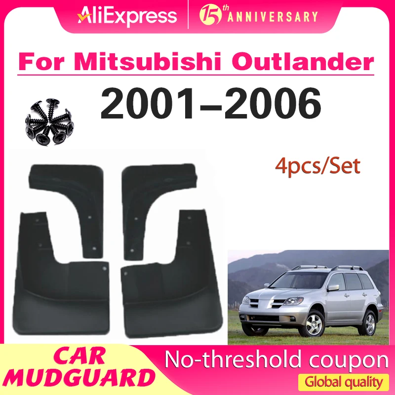 

Car Front Mudguards For Mitsubishi Outlander 2001 2002 2003 2004 2005 2006 Cladding Splash Flap Mudflap Car Accessories Fenders