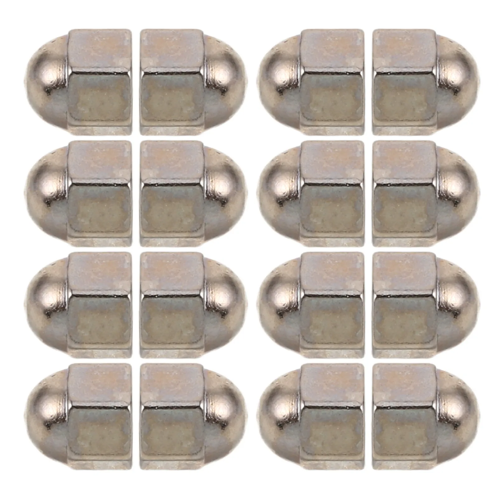 400Pcs Eyeglasses Screw Caps Silver Hex Cap Nuts Secure Rimless Glasses Repair Accessories M1.4 Acorn Nuts Metal Hardware