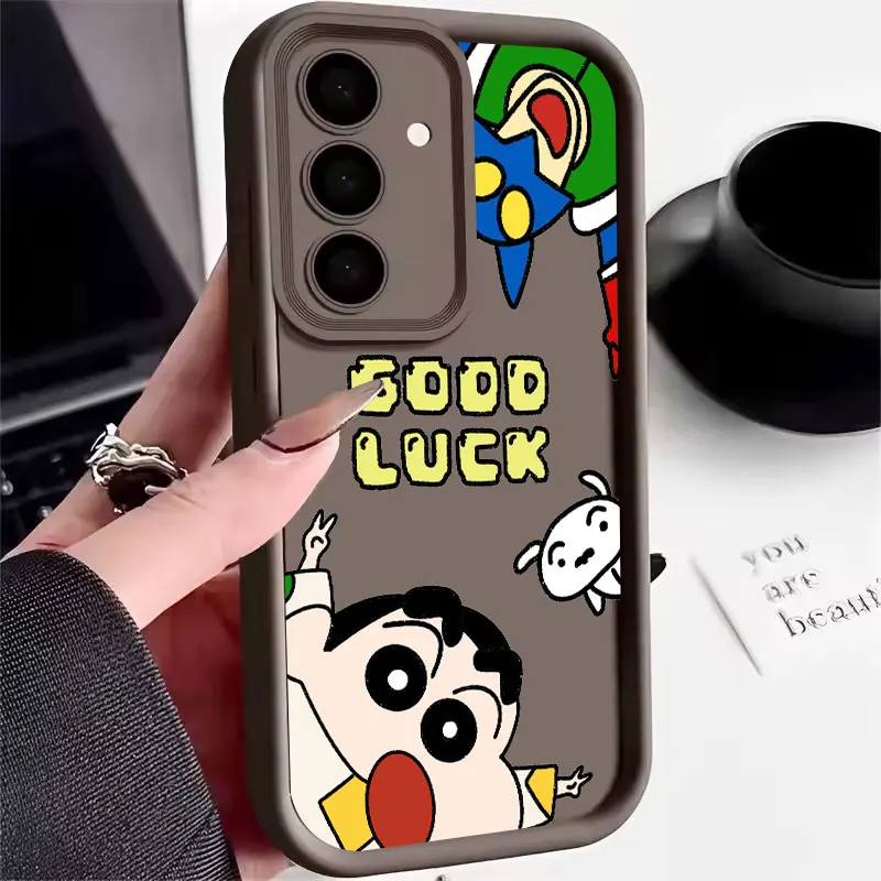 Crayons Boy S26 Ultra Case For Samsung Galaxy S26 S25 S24 S22 S23 Ultra S21 Plus S20 FE Camera Protection Soft Cover Shin-chans - view 6