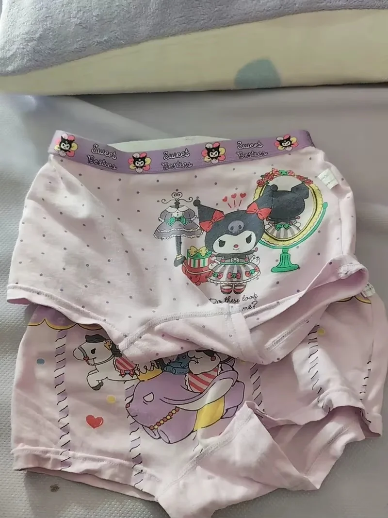 Sanrio Kuromi Melody Child Boy Panties Women'S Briefs Underwear Children'S Boxer Panties Girl Shorts Boxed Briefs Shorts Gifts