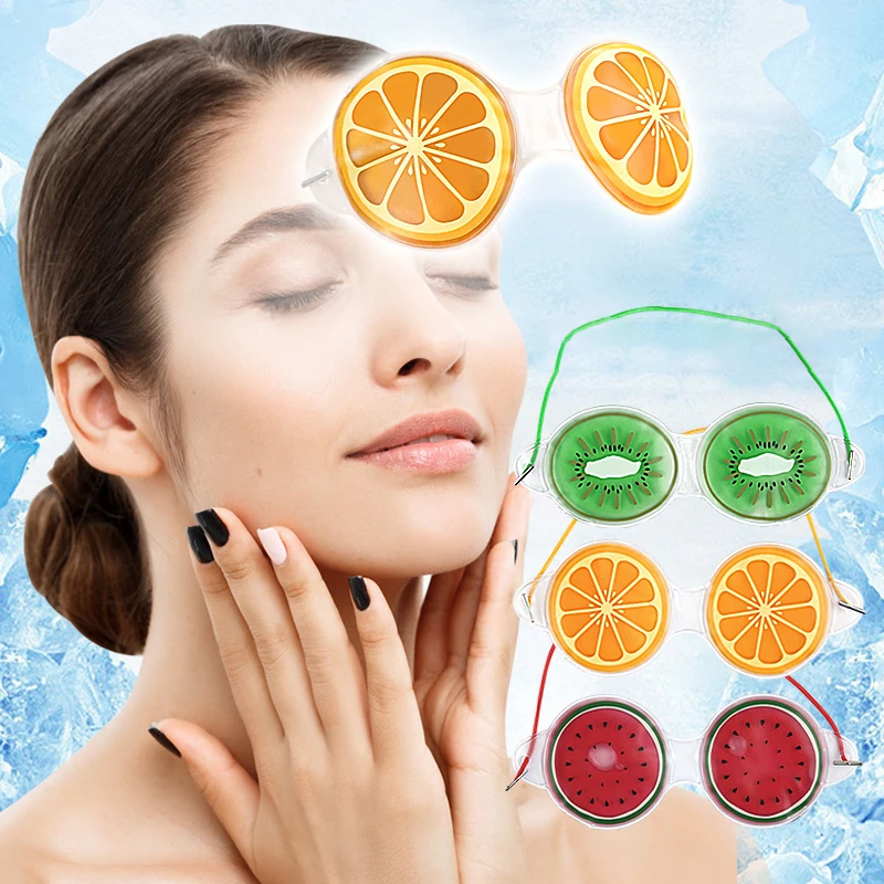 Fruit Ice Compress Sleeping Eye Mask Relieve Fatigue Remove Dark Circle Cooling Relaxation Cute Eye Mask Eye Care Tools