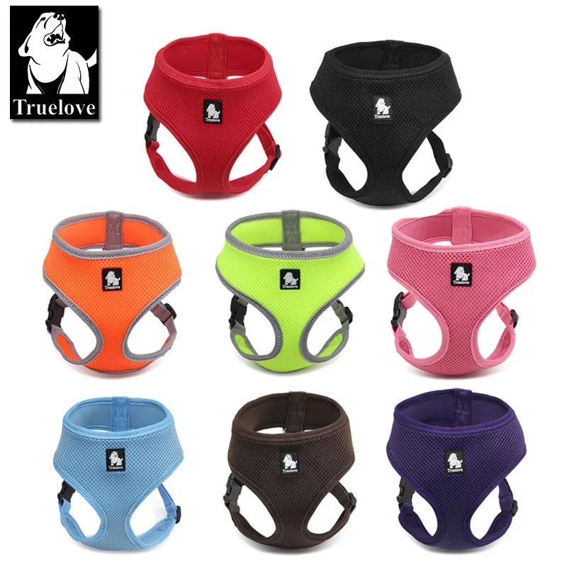 Truelove Puppy Cat Pet Dog Harness Breathable Mesh Nylon Dog Harness Soft Lightweight Walk Vest high quality TLH1911