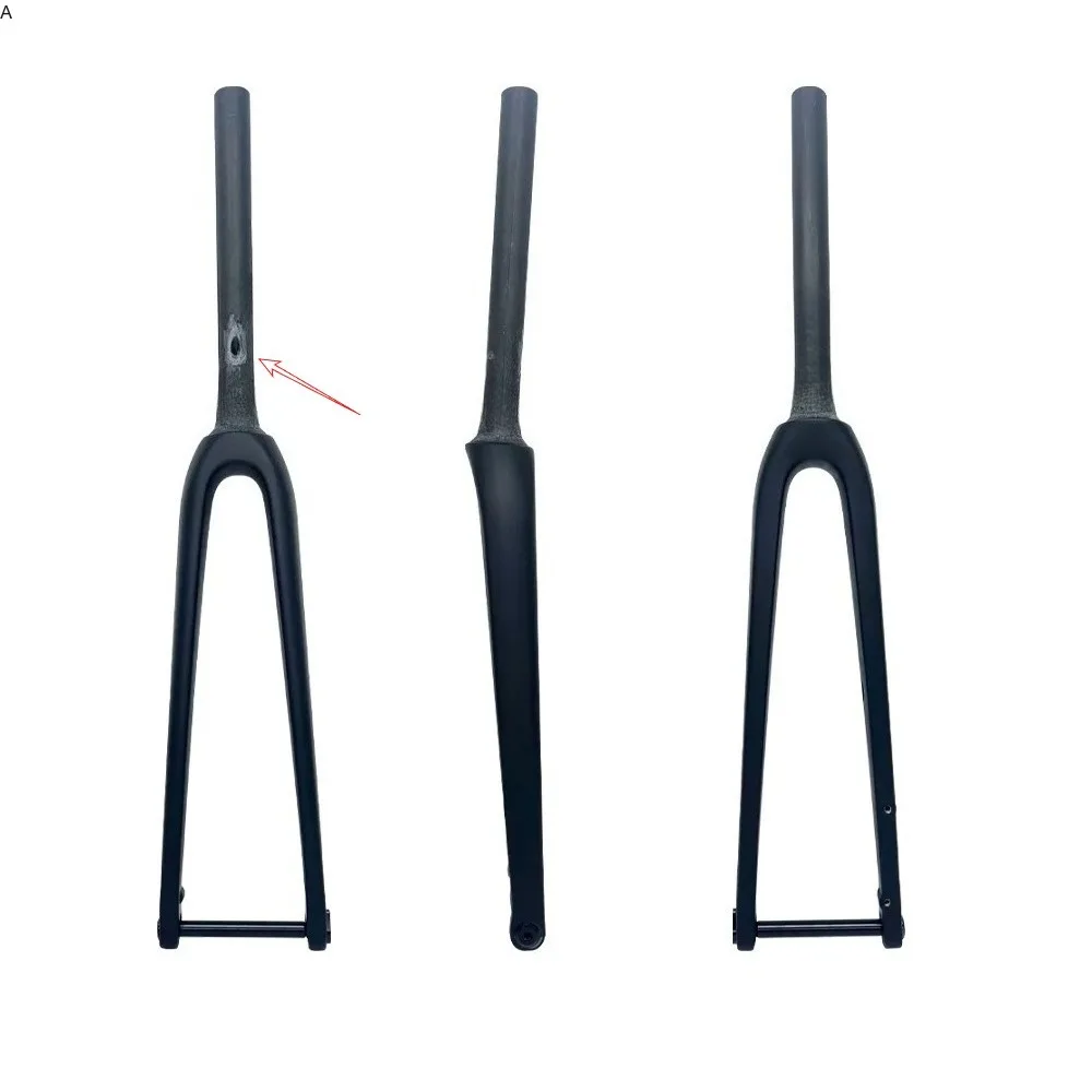 

Full Carbon Bike Fork Rigid Design Internal Cable Alignment Thru-Axle Spinal Canal Reinforced for High Performance Cycling