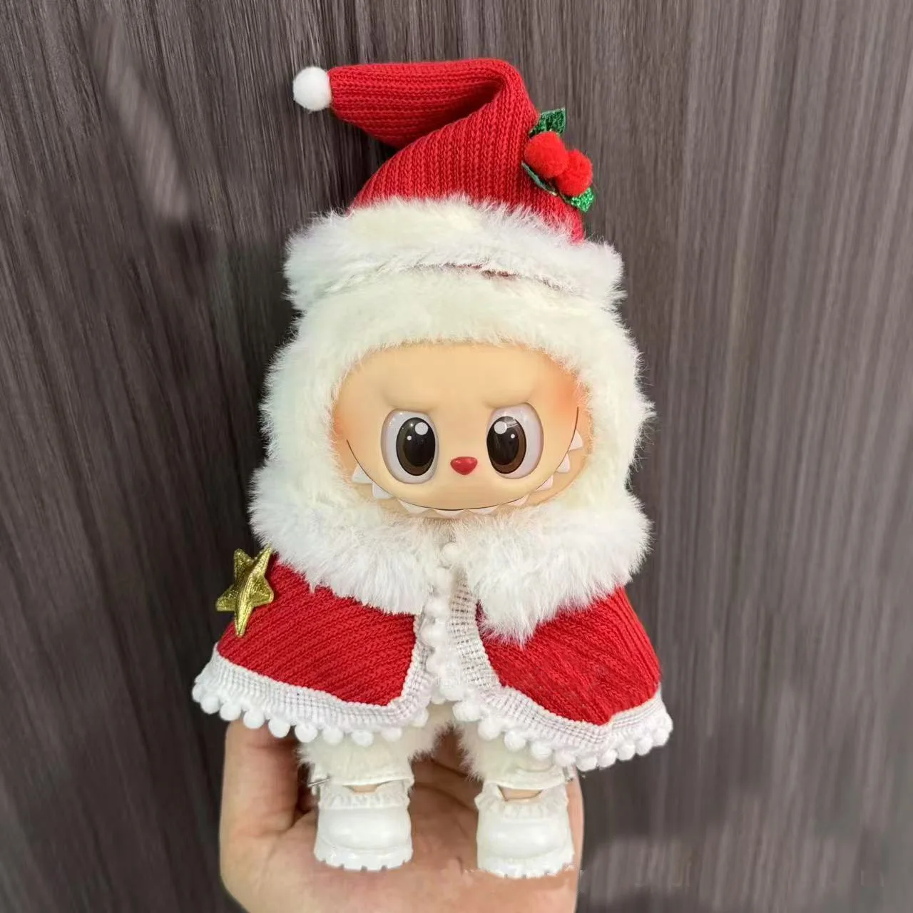 2025 pour Labubu accessoires vêtements adaptés pour V1 V2 V3 Labubu ensemble de cerfs de noël Labubu rouge vêtements cadeau de mode de noël