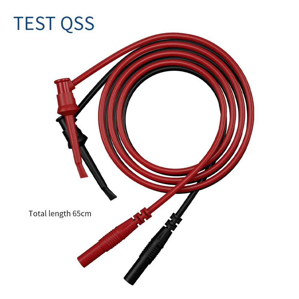 Imagem -02 - Qss-kit de Teste de Multímetro Digital Conjunto de Sonda com Clipes Jacaré Gancho de Teste Fio Flexível 23 Pcs
