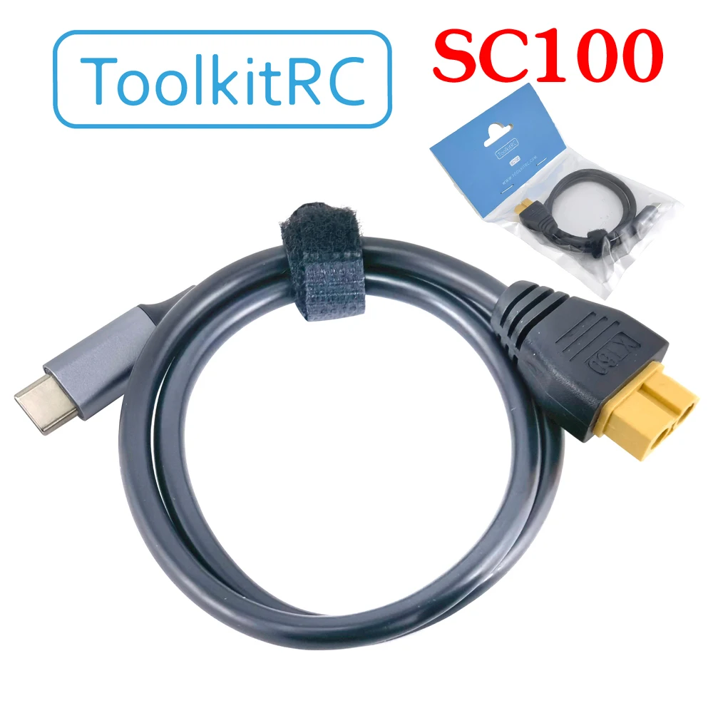 Toolkitrc SC100 Type-C TO XT60 Charging Cable For Toolkitrc M7 M6 M6D M8S Charger