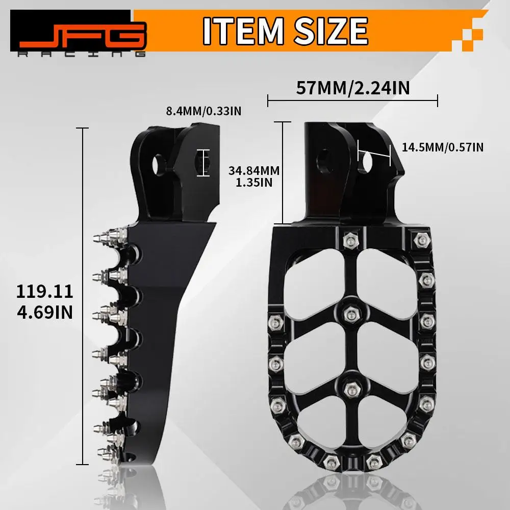 For Surron Lightbee Segway X160 260 Motorcycles Footrest Pegs Pedal Electric Dirt Bike Foot Off-Road Motor Support Ebike Parts