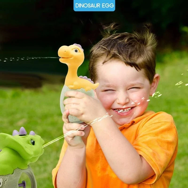 Water Gun Cartoon Animals Dinosaurs Kids Swimming Pool Sand Beach Guns Toys Baby Bath Playing Spray Water Amusement Toy Gifts