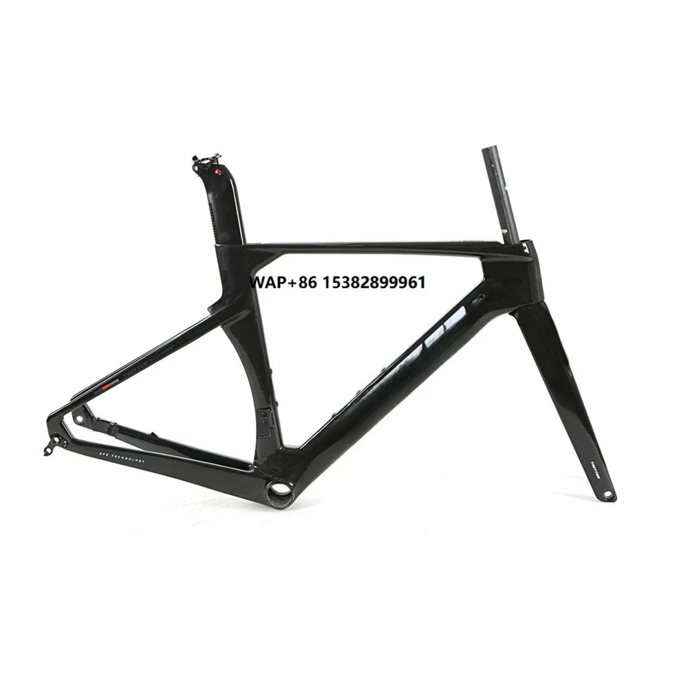 

OEM 54CM BB Pressed Carbon Fiber Road Bicycle Frame with Headsets