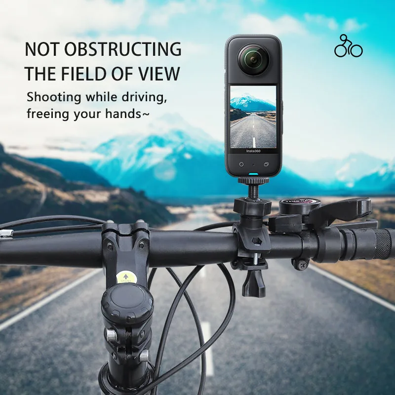 Für gopro 12/11/10/9 insta360 x 2 osmo action 4 go 3 Kamera Reit halterung Fahrrad griff halter Fahrrad lenker Motorrad clip