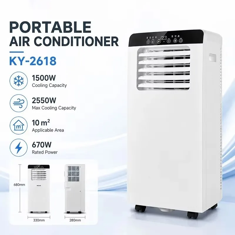 Portable Electric Air Conditioner Plastic Mobile Cooling Unit for Home Car RV Outdoor Use with US & AU Plugs