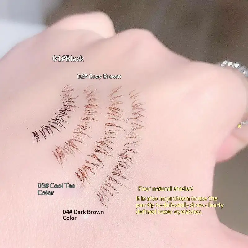 Gege bear-lápiz delineador de ojos líquido, resistente al agua, duradero, lápiz delineador de ojos de gusano de seda, a prueba de manchas, maquillaje de ojos de secado rápido y suave