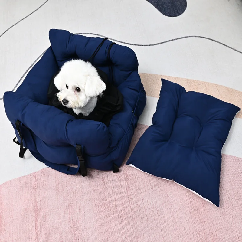 

Car kennel Universal pet out in all seasons Portable kennel Car dog cat safety seat Portable
