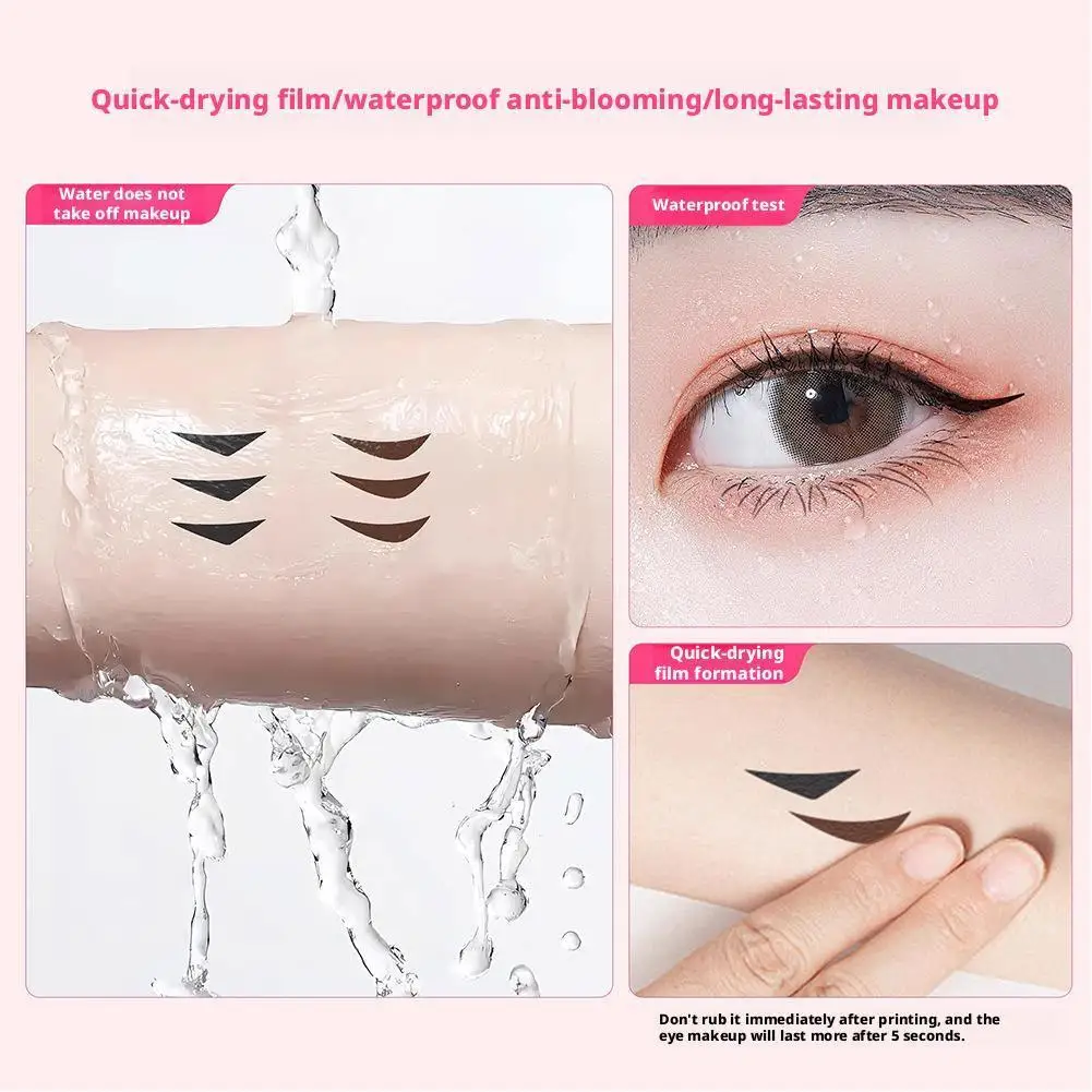 1pcs Eyeliner Seal Precisely Outlines Eyeliner Color Holding Toilet Pose Eyeliner Lotion Long-lasting Easy To Wear Makeup