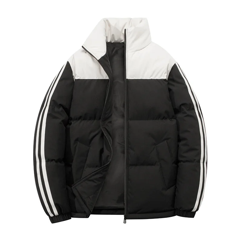 

Men's new jacket coat, thick and warm cotton coat, stand-up collar cotton coat for men, new winter trendy brand cotton coat