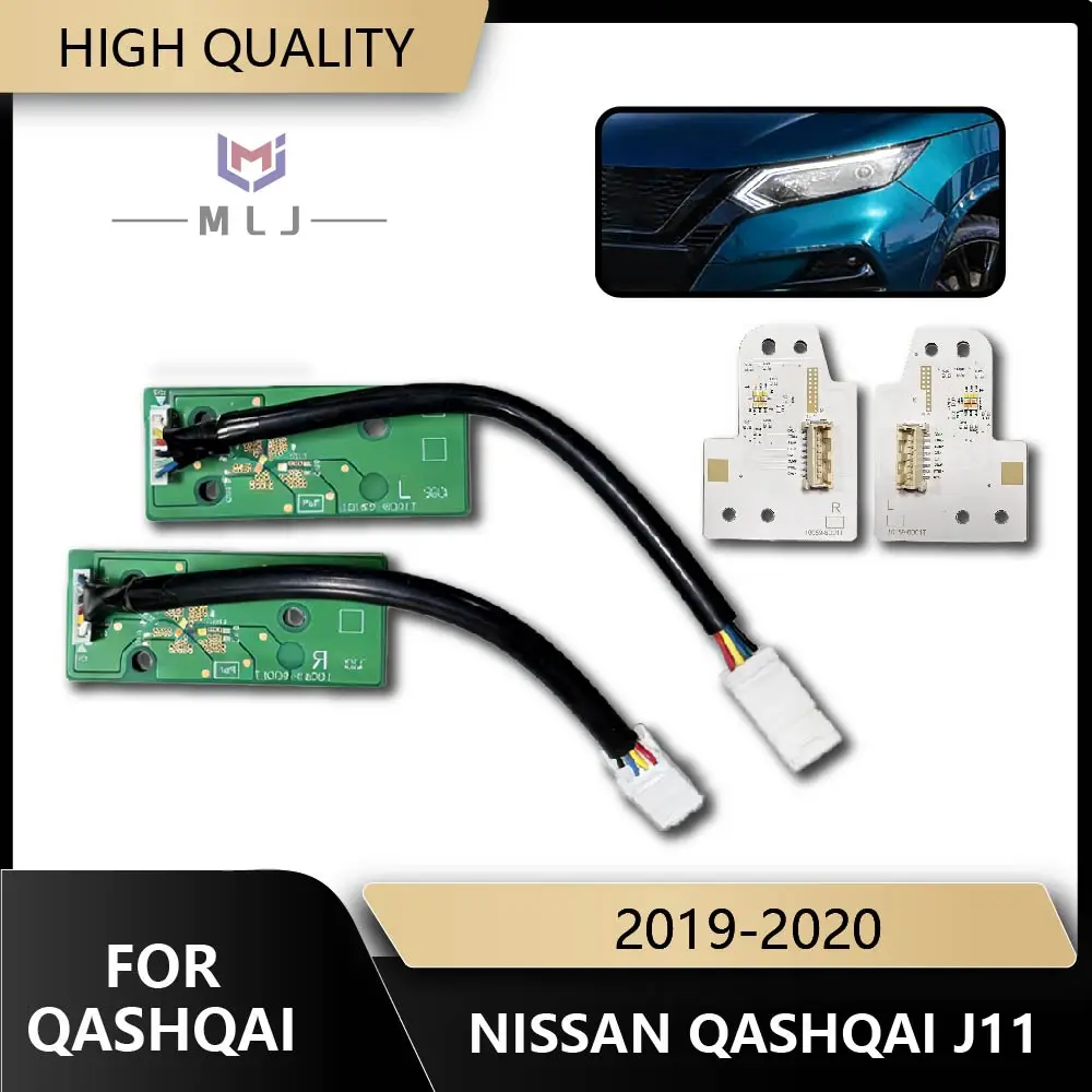 

Белые светодиодные модули дневных ходовых огней (DRL) Angel Eye для Nissan Qashqai J11 2017-2021, аксессуары для авто, OE 101698D01T