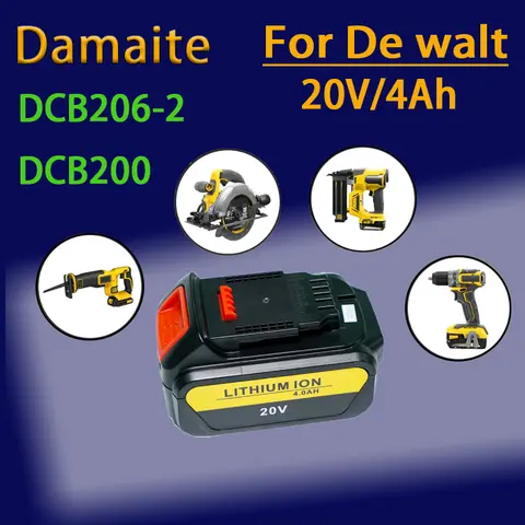 DCB203 Battery20V 3.0Ah For Dewalt Max Tools DCB205 DCB206 DCB204 DCB200 DCB201 DCB182 DCB180 DCB230 DCD DCF DCG Series
