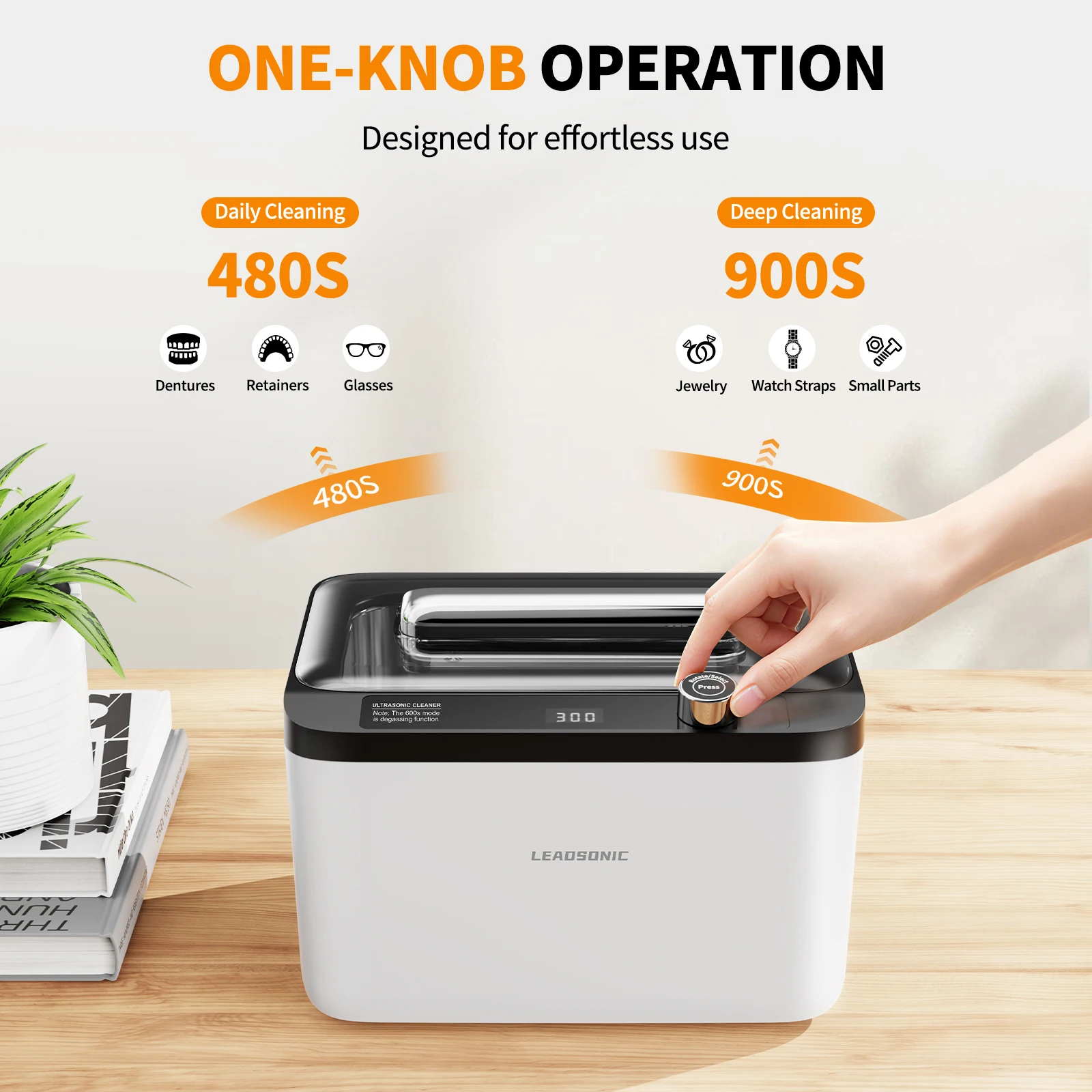 900ml Ultrasonic Cleaner Portable Cleaning Washing Machine 60W Lave-Dishes Ultrasound Bath Sonic Home Appliance 220V EU Plug