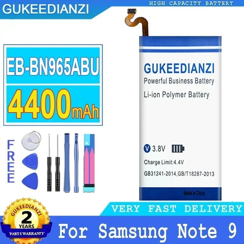 Baterías de teléfono móvil de 4400mAh para Samsung Galaxy Note9 Note 9 N960U SM-N9600 SM-N960F N9600 SM-N965F