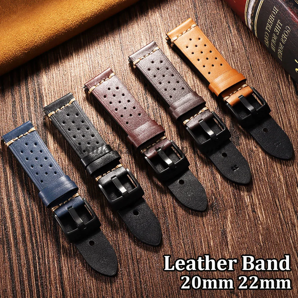 Cinturino in pelle fatto a mano marrone a sgancio rapido da 20 mm 22 mm per Seiko per cinturino Omega per cinturino Smartwatch uomo donna cintura