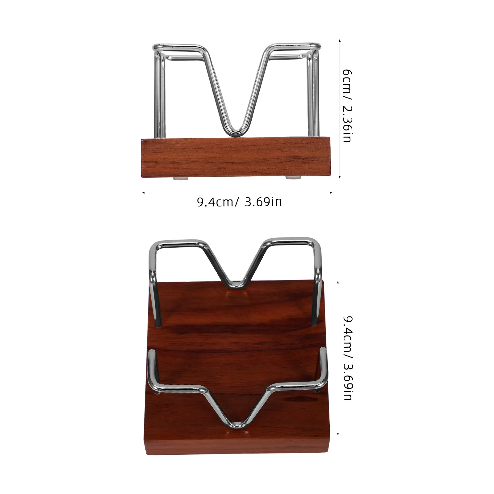Wooden Note Holder Compact Desk Organizer Office Memo Pads Holder Self Stick Notes Desktop Organizer for Home Workstation