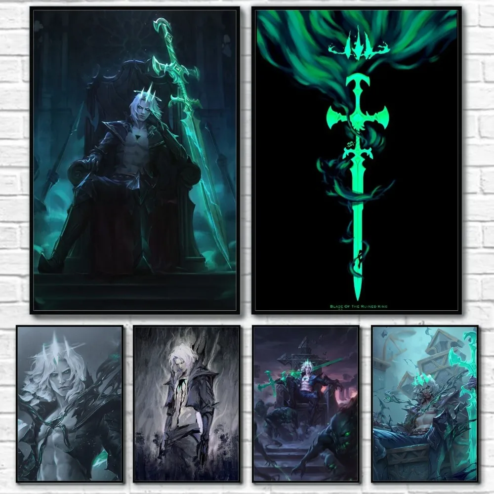 

Foyego LOLS Cool Game Anime Poster Sticky Wall Art Printing Waterproof Home Living Bed Room Bar Aesthetic Decor