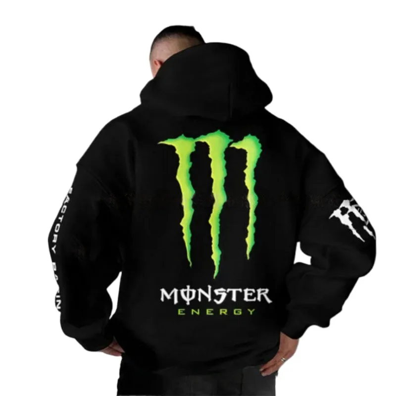 سترات Monster Energy للرجال والنساء، سترات هيب هوب عصرية للشارع، نسيج قطيفة ناعم لأسلوب شارع الهيب هوب الفاخر