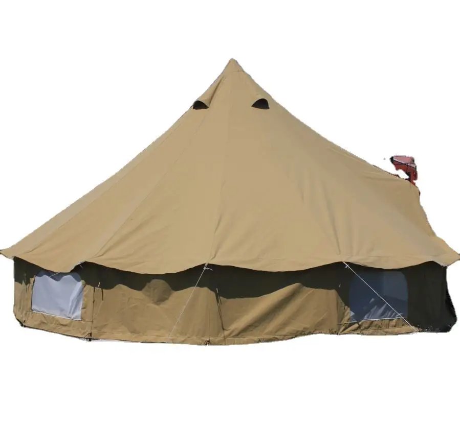 Polyester cotton 4m bell tent outdoor camping round base floor