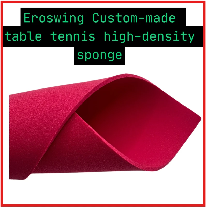 

Eroswing High Elastic Professional Table Tennis Rubber Sponge Premium High Density for Spin Speed 0.3/0.4/0.6/1.0mm Ping Pong