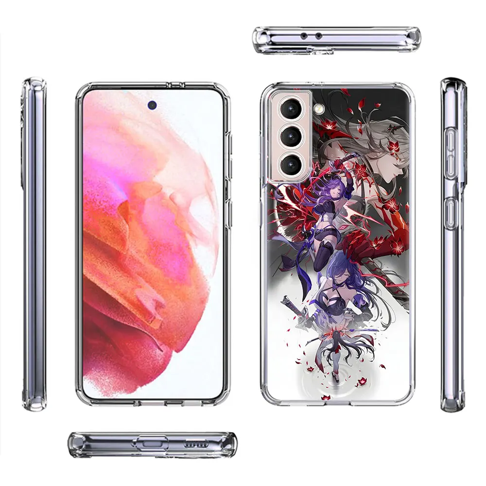 Honkai Star Rail Acheron Case for Samsung Galaxy S23 S20 S21 FE S22 S24 Ultra S8 S10 Lite S9 Plus TPU Transparent Soft Cover