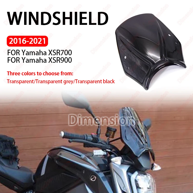 

New 2016- Front Windscreen Windshield Screen Wind Shield Deflector Protector For Yamaha XSR 700 xsr 900 XSR700 XSR900