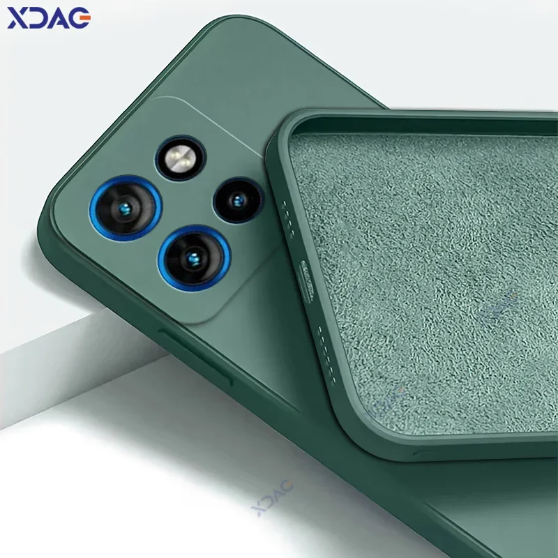 Luxury Dual Layer Cellphones Cases for Motorola ThinkPhone 25 5G Think Phone 25 ThinkPhone25 Soft Square Liquid Silicone Covers