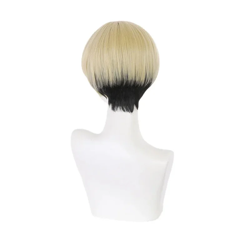 Tokyo Revengers Matsuno Chifuyu Cosplay Wig Anime Golden Wig Party Roleplaying Heat Resistant Synthetic Fiber Hair Wig Cap