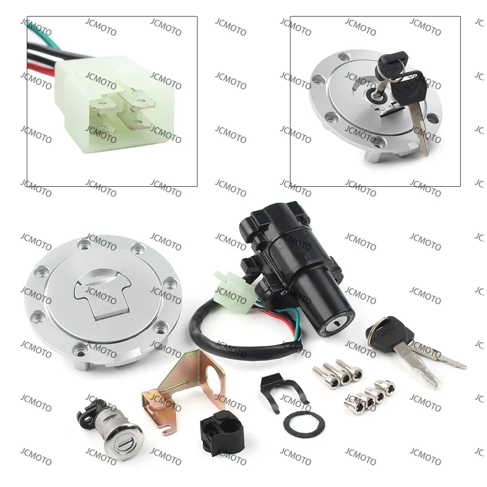 

Для Honda CBR 1000RR 2004-2007 и CBR 600RR 2003-2006 мотоциклетная крышка топливного газа, крышка бака, 4-контактный переключатель зажигания, замок сиденья
