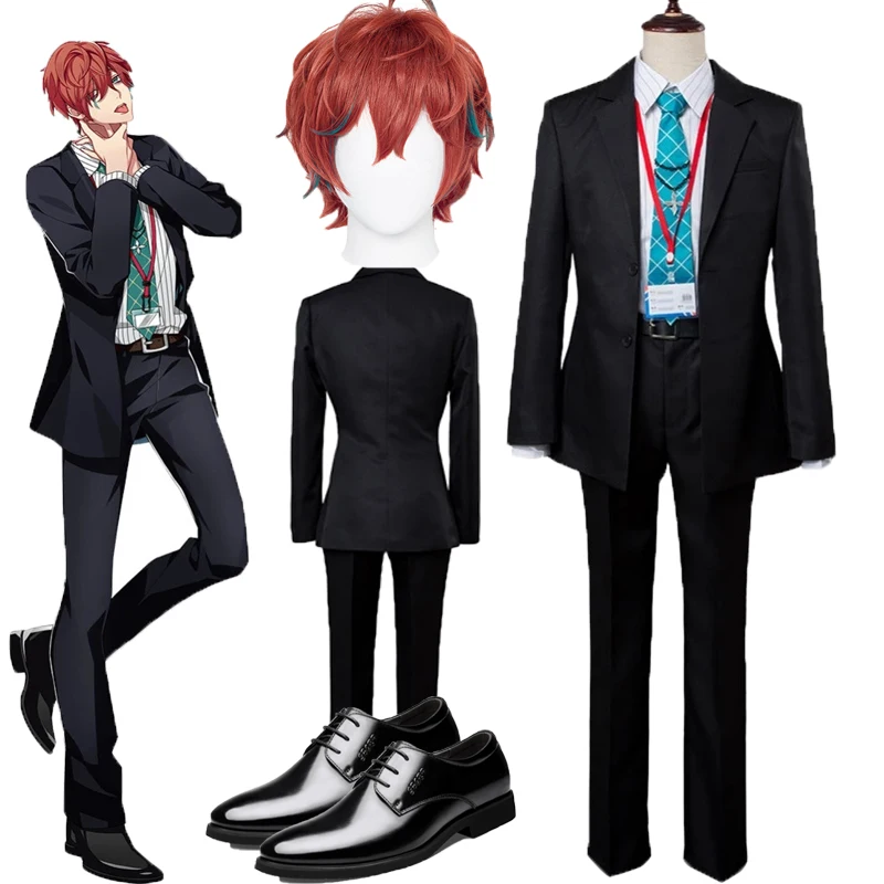 

Anime Hypnosis Mic Division Rap Battle Doppo Kannonzaka Matenrou Cosplay Costume Full Set suits adult costumes dress shoes YH