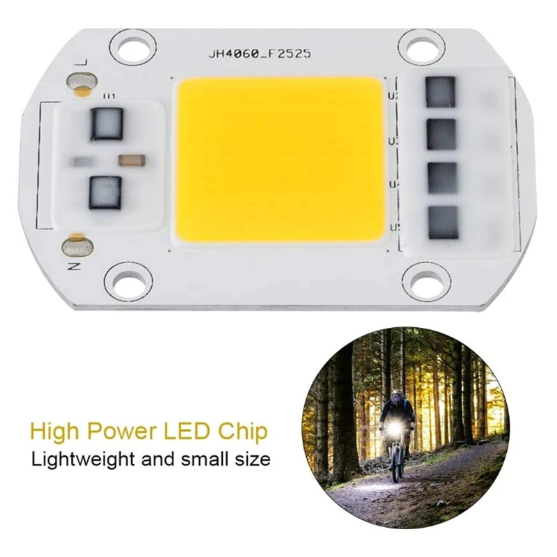 Bubles LED blancos cálidos, Chip de ahorro de energía, fuente de luz de alto voltaje, Chip LED de alta potencia para iluminación de tráfico, 100W, 220V, nuevo