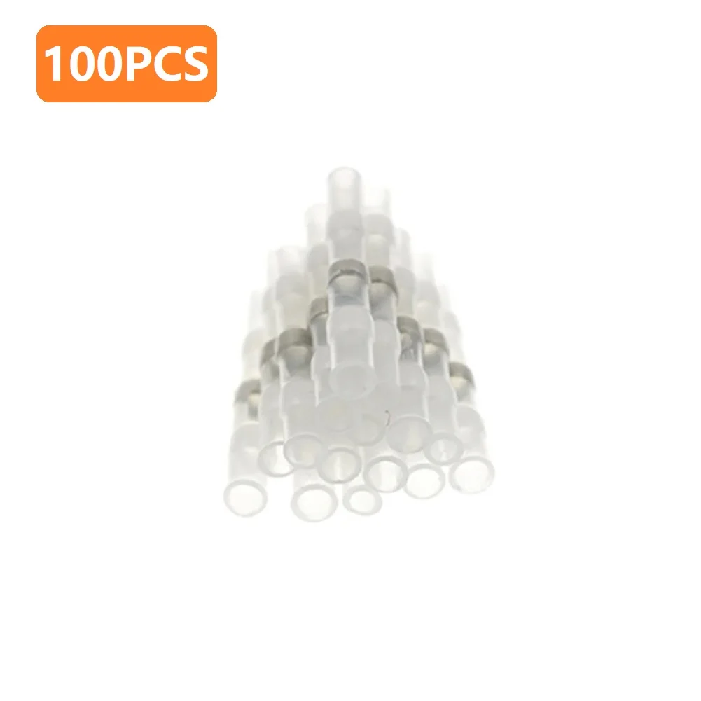 Heat Shrink Solder Connectors 100 Pieces Designed for Moisture Heavy and Vibration Intensive Electrical Installations