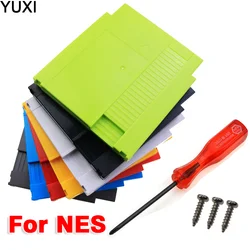 1Pcs Plastic Game Cartridge Shell Case For NES 60Pin To 72Pin Game Card Cover Screws Kit Colorful Replacement Accessories