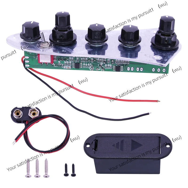 ZOCI-B13C5 Jazz JB Bass Loaded Wired Control Plate for 4/5 String Bass Guitar Parts view 4
