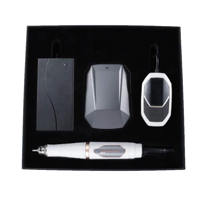 eee Wireless Brushless Nail Drill 50000RPM With Foot Pedal Rechargeable Electric Nail File Manicure Pedicure Machine jjf